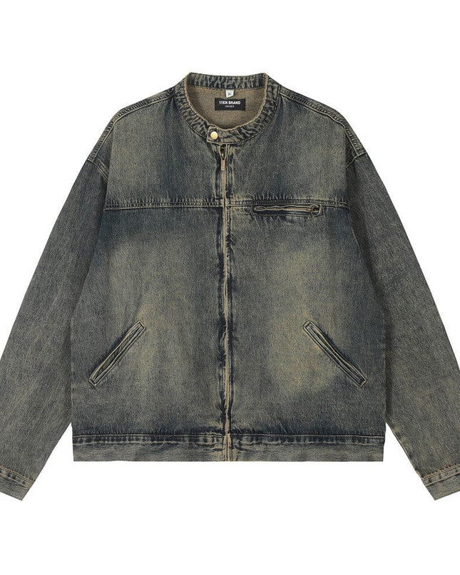 TALKLESSFASHION Denim Cargo Pants Jacket Men's Coat