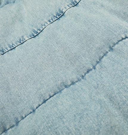 THETLSTUDIO Denim Fur Collar Puffer Jacket