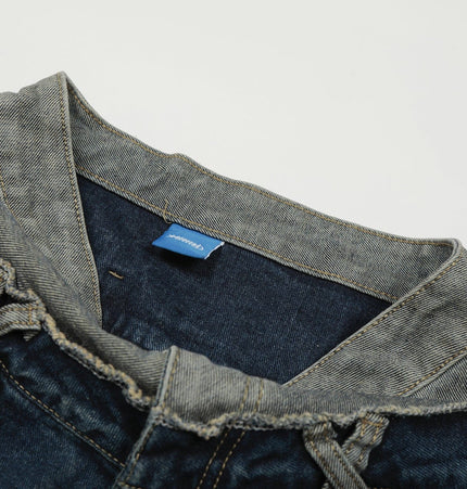 THETLSTUDIO Destroyed Scimitar Wide-Leg Jeans