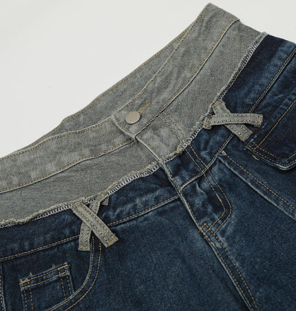 THETLSTUDIO Destroyed Scimitar Wide-Leg Jeans