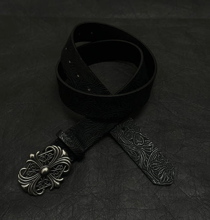 THETLSTUDIO Direction of Light American vintage cross belt embossed snap buckle niche belt versatile trouser belt