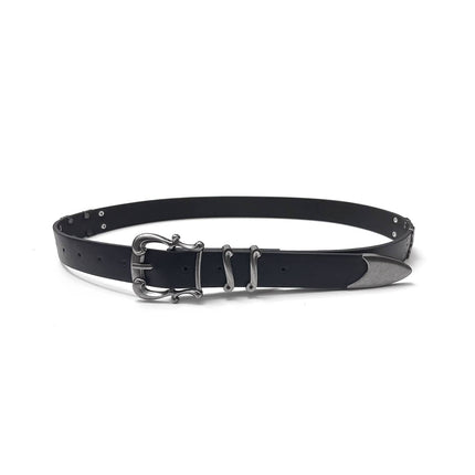 TALKLESSFASHION Direction of Light iris foil sword road trousers belt high intelligence cleanfit belt men's simple