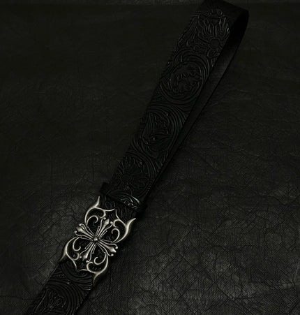 THETLSTUDIO Direction of Light Vintage Diablo Cross Belt Rivet Belt Punk Niche Accessories