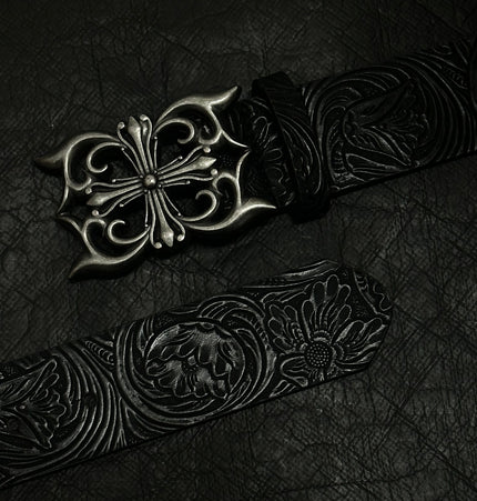THETLSTUDIO Direction of Light Vintage Diablo Cross Belt Rivet Belt Punk Niche Accessories