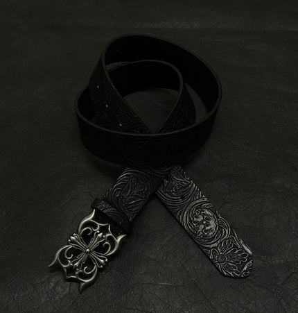THETLSTUDIO Direction of Light Vintage Diablo Cross Belt Rivet Belt Punk Niche Accessories