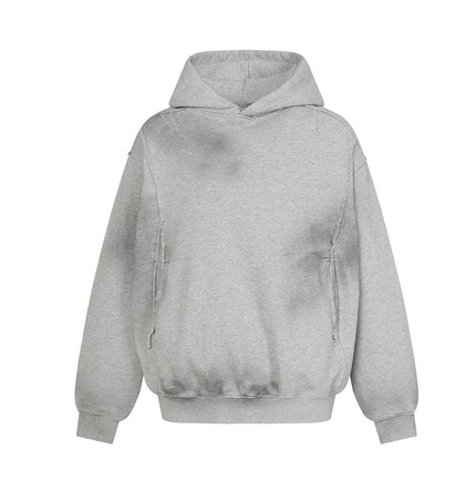 TALKLESSFASHION Dirty Wash Special Shape Hoodie