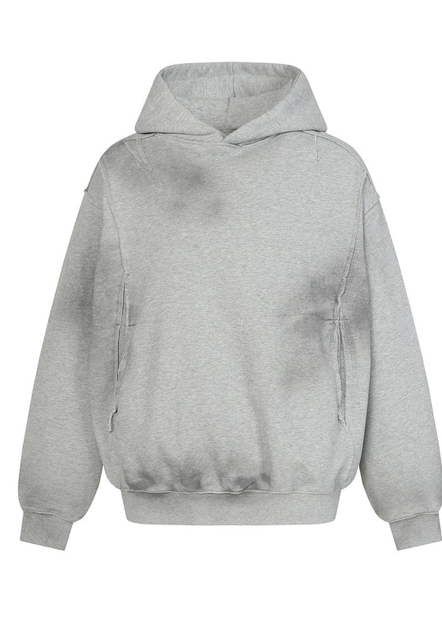 TALKLESSFASHION Dirty Wash Special Shape Hoodie