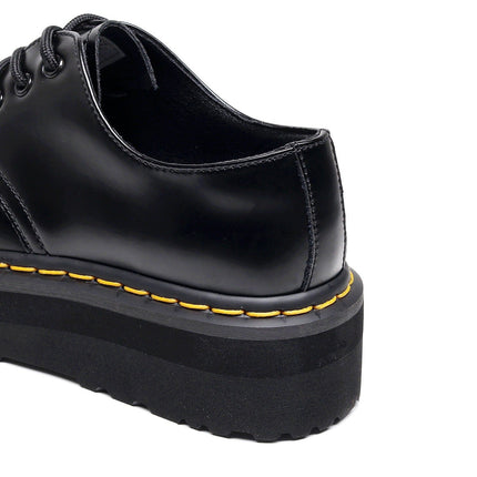 TALKLESSFASHION [do not grind feet] lightweight -1461 platform sole 3 hole martin shoes women's low-top genuine leather casual black student booties