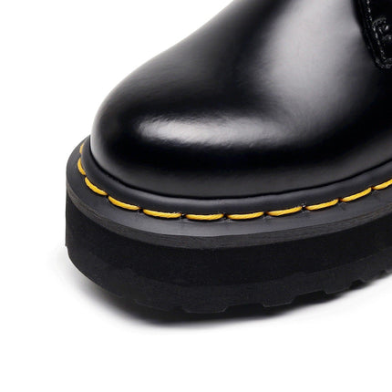TALKLESSFASHION [do not grind feet] lightweight -1461 platform sole 3 hole martin shoes women's low-top genuine leather casual black student booties