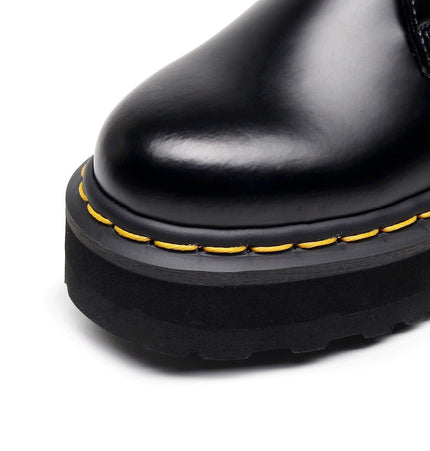 TALKLESSFASHION [do not grind feet] lightweight -1461 platform sole 3 hole martin shoes women's low-top genuine leather casual black student booties