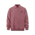 TALKLESSFASHION Embroidered Lapel Pullover Sweatshirt