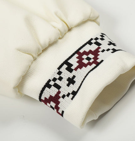 TALKLESSFASHION Embroidery Campus Style Cotton jacket
