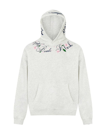 TALKLESSFASHION Embroidery Letter Printed hoodie—5001