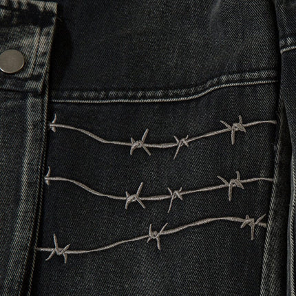 TALKLESSFASHION Embroidery RockTrail Explorer Jeans—7316