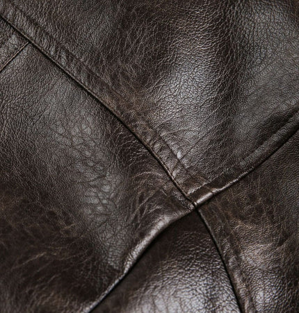THETLSTUDIO EON 26 Spring New in stock American vintage distressed stand-up collar loop leather jacket jacket