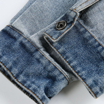 TALKLESSFASHION EON 26 Spring New in stock American vintage patchwork denim cargo jacket jacket men