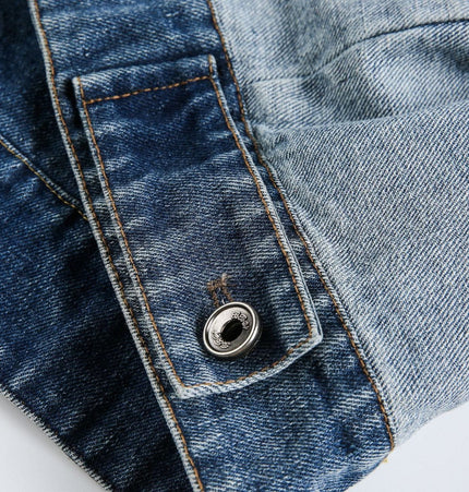 THETLSTUDIO EON 26 Spring New in stock American vintage patchwork denim cargo jacket jacket men