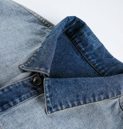 THETLSTUDIO EON 26 Spring New in stock American vintage patchwork denim cargo jacket jacket men