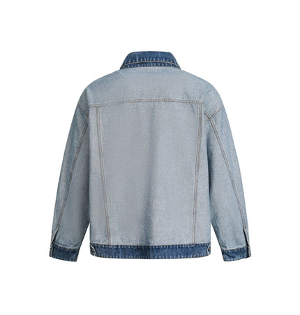 THETLSTUDIO EON 26 Spring New in stock American vintage patchwork denim cargo jacket jacket men