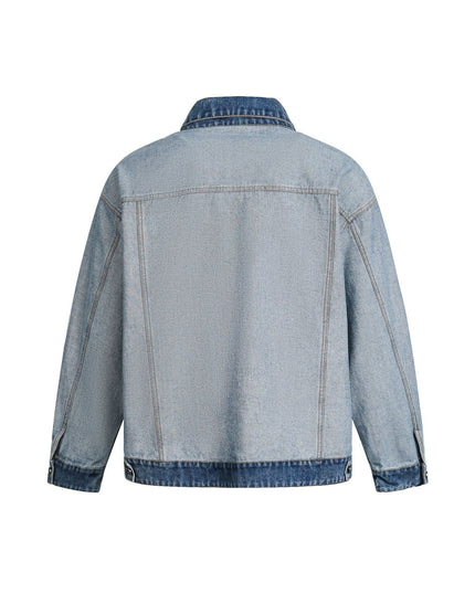 TALKLESSFASHION EON 26 Spring New in stock American vintage patchwork denim cargo jacket jacket men