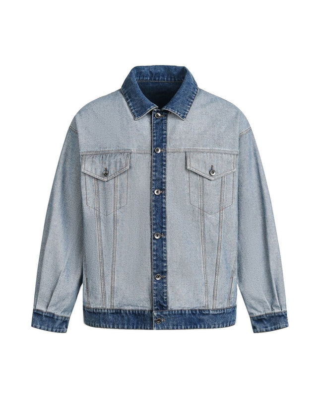 TALKLESSFASHION EON 26 Spring New in stock American vintage patchwork denim cargo jacket jacket men