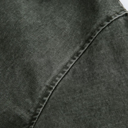 TALKLESSFASHION EON 26 Spring New in stock American vintage washed zip lapel jacket jacket