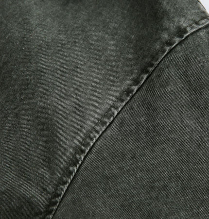THETLSTUDIO EON 26 Spring New in stock American vintage washed zip lapel jacket jacket