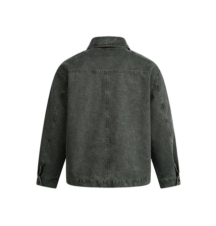 THETLSTUDIO EON 26 Spring New in stock American vintage washed zip lapel jacket jacket