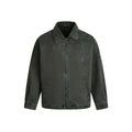 TALKLESSFASHION EON 26 Spring New in stock American vintage washed zip lapel jacket jacket