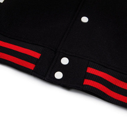 TALKLESSFASHION EON 26 Spring New Spot American Retro National Tide "Horse to Success" Baseball Uniform Patchwork Jacket Jacket