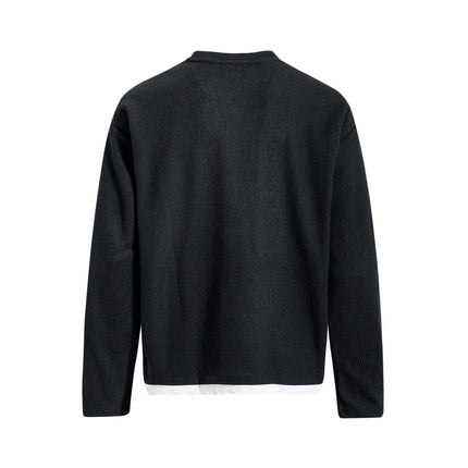 TALKLESSFASHION EON 26 Spring New spot American retro simple versatile loose long sleeve T-shirt for men