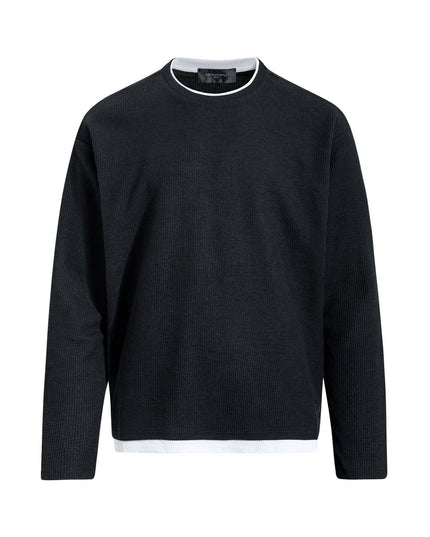 TALKLESSFASHION EON 26 Spring New spot American retro simple versatile loose long sleeve T-shirt for men