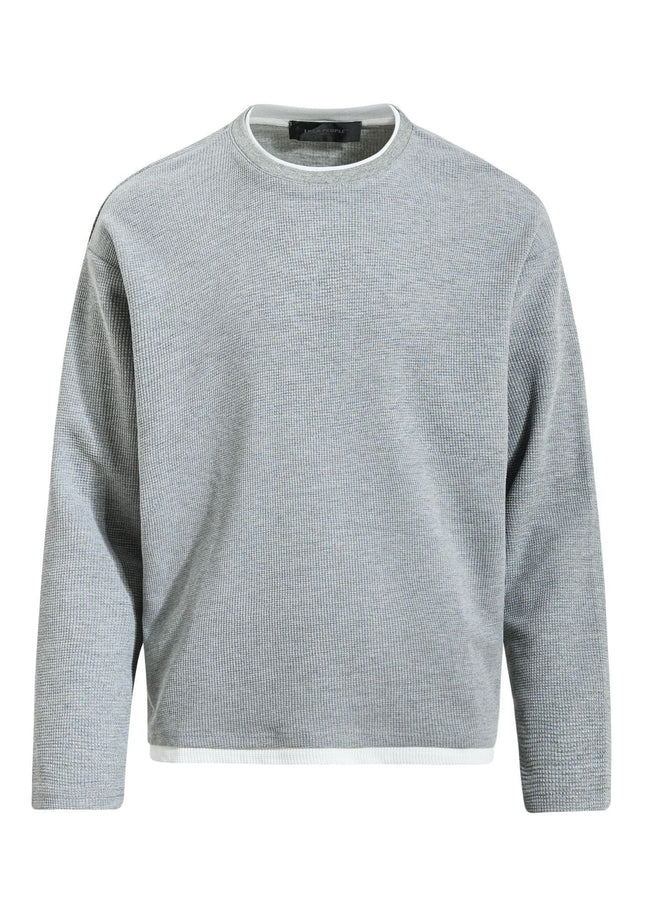 TALKLESSFASHION EON 26 Spring New spot American retro simple versatile loose long sleeve T-shirt for men