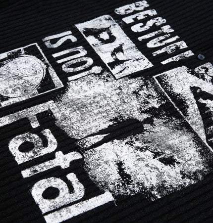 THETLSTUDIO EON 26 Spring New Spot American Street Chao Gao Street Pit Texture Stitching Print Long Sleeve T-Shirt Men
