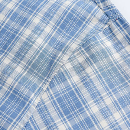 TALKLESSFASHION EON 26 spring new spot American street trend distressed plaid double pocket long sleeve shirt for men