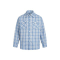 TALKLESSFASHION EON 26 spring new spot American street trend distressed plaid double pocket long sleeve shirt for men