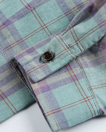TALKLESSFASHION EON 26 spring new spot American street trend old character pattern long sleeve shirt man