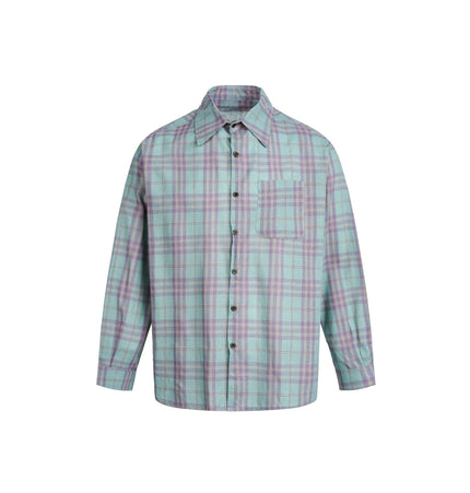 THETLSTUDIO EON 26 spring new spot American street trend old character pattern long sleeve shirt man