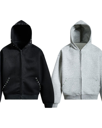 TALKLESSFASHION EON 26 spring new spot American street trend simple and versatile loose hooded sweatshirt jacket for men