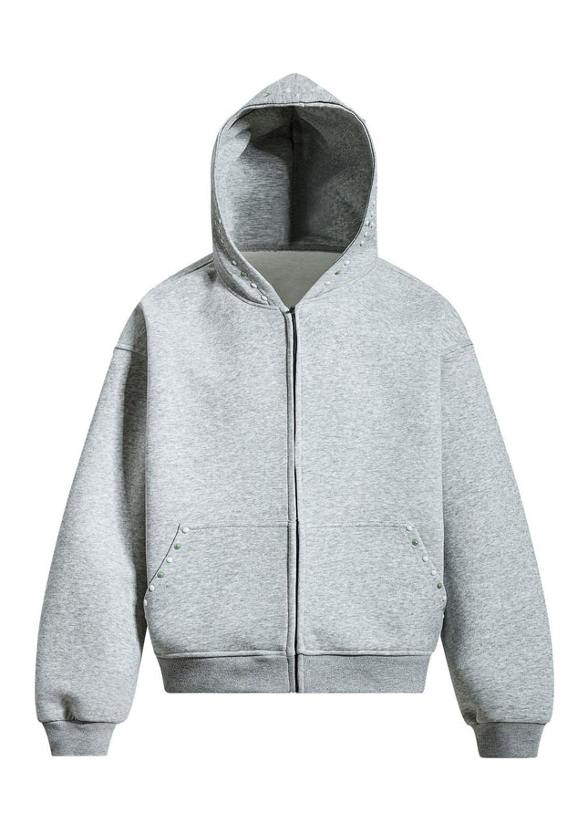 TALKLESSFASHION EON 26 spring new spot American street trend simple and versatile loose hooded sweatshirt jacket for men