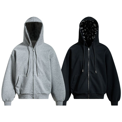 TALKLESSFASHION EON 26 spring new spot American street trend simple and versatile loose hooded sweatshirt jacket for men