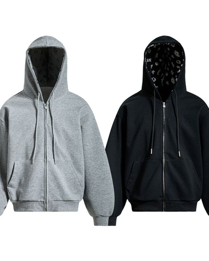TALKLESSFASHION EON 26 spring new spot American street trend simple and versatile loose hooded sweatshirt jacket for men