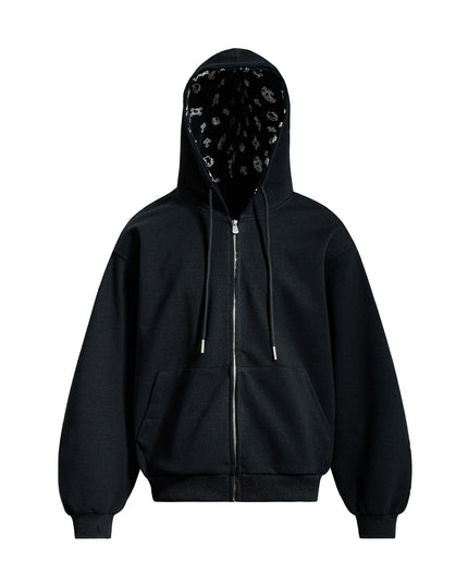 TALKLESSFASHION EON 26 spring new spot American street trend simple and versatile loose hooded sweatshirt jacket for men