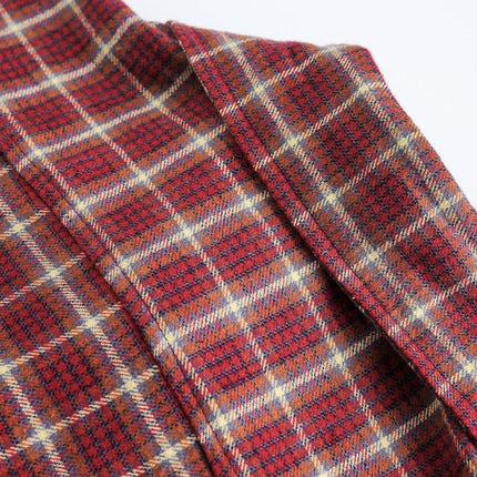 TALKLESSFASHION EON 26 spring new spot American street trend vintage plaid long sleeve shirt men