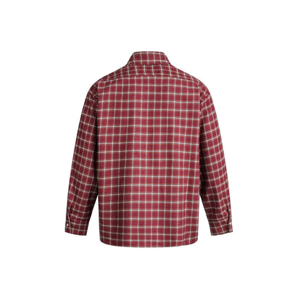 TALKLESSFASHION EON 26 spring new spot American street trend vintage plaid long sleeve shirt men