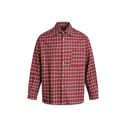 TALKLESSFASHION EON 26 spring new spot American street trend vintage plaid long sleeve shirt men