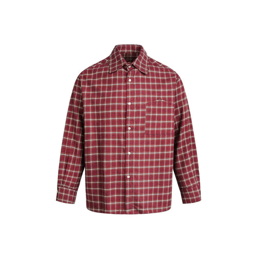 THETLSTUDIO EON 26 spring new spot American street trend vintage plaid long sleeve shirt men