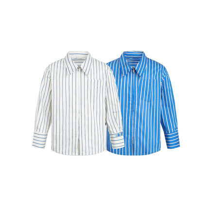 TALKLESSFASHION EON 26 spring new spot American street trendy fine plaid basic long sleeve shirt men