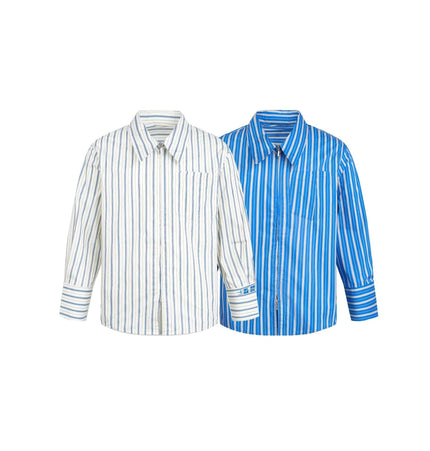 THETLSTUDIO EON 26 spring new spot American street trendy fine plaid basic long sleeve shirt men