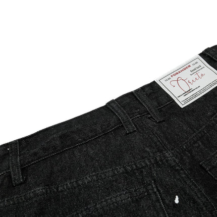 TALKLESSFASHION EON 26 spring new spot American street trendy high street individual design scimitar denim trousers